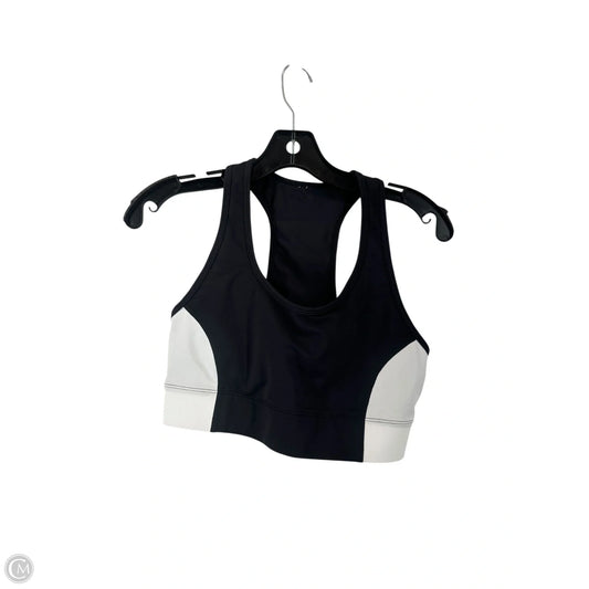 Athletic Bra By Fabletics In Black & Cream, Size: M