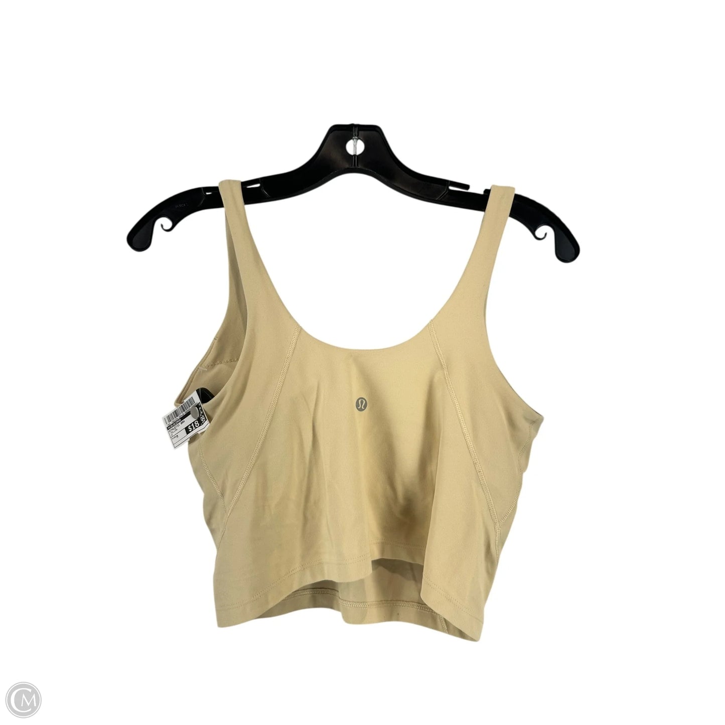 Athletic Bra By Lululemon In Yellow, Size: M