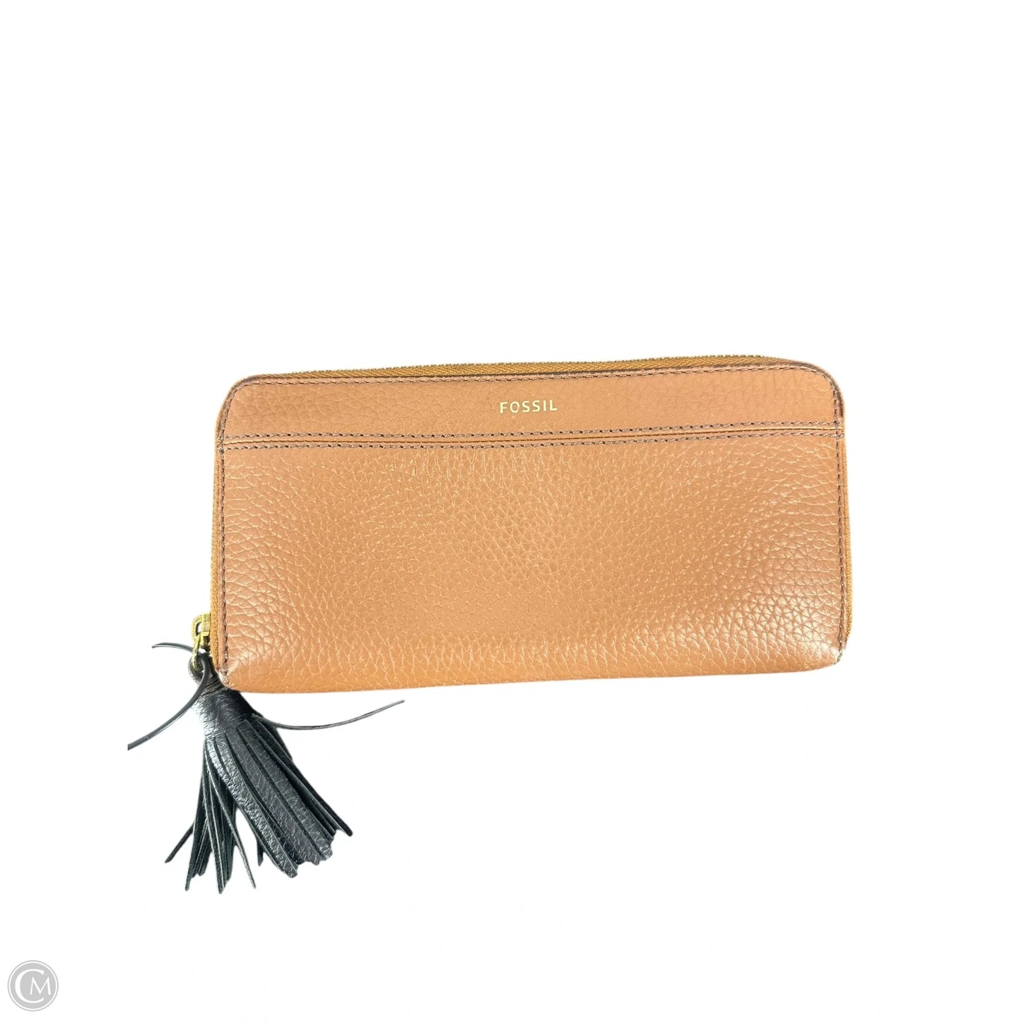 Wallet Leather By Fossil, Size: Medium