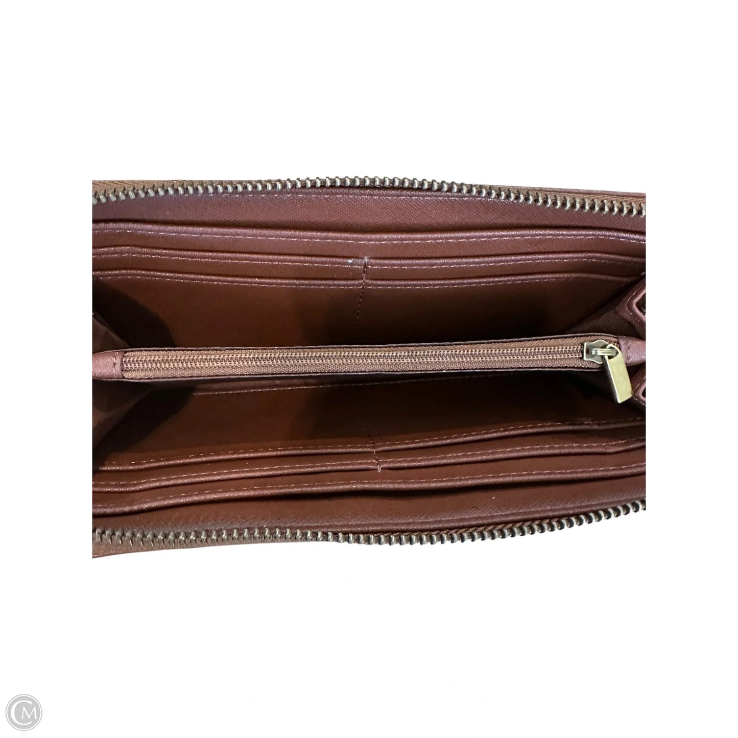 Wallet Leather By Fossil, Size: Medium