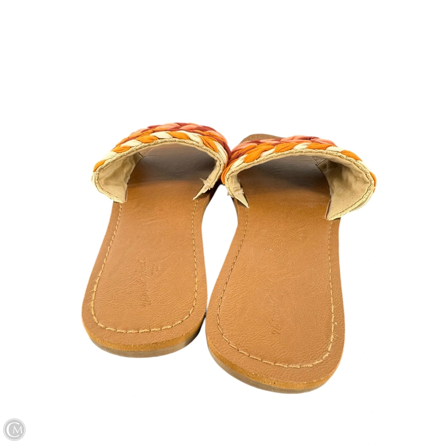 Sandals Flats By Universal Thread In Orange & Pink, Size: 10