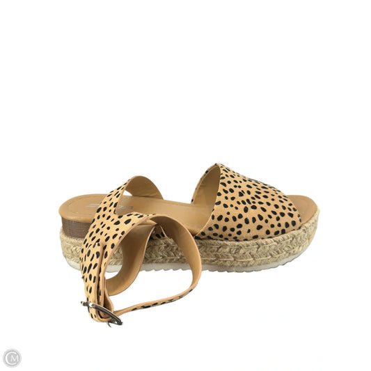 Sandals Heels Platform By Soda In Animal Print, Size: 9