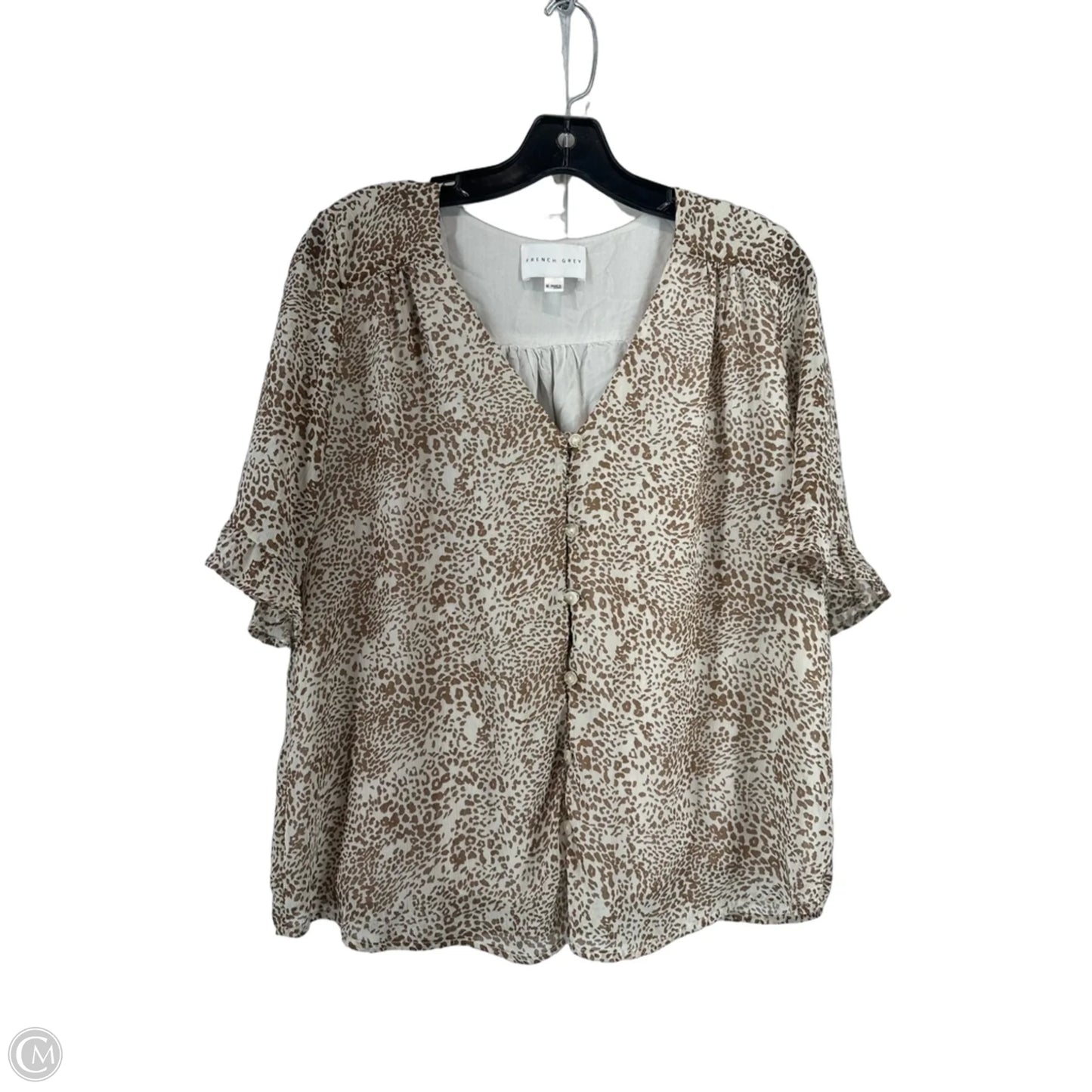 Top 3/4 Sleeve By Clothes Mentor In Animal Print, Size: M
