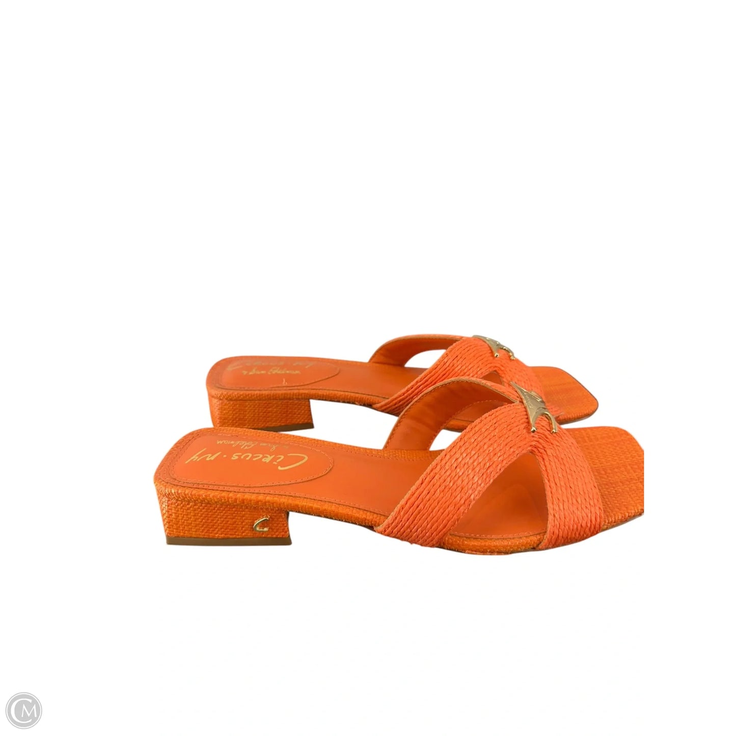 Sandals Heels Block By Circus By Sam Edelman In Orange, Size: 8.5