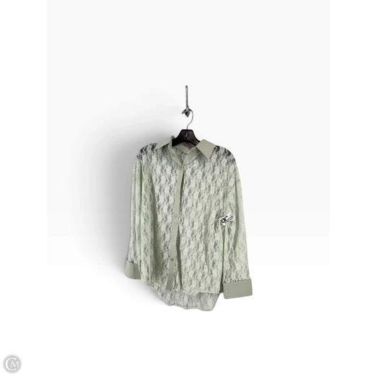 Top Long Sleeve By Clothes Mentor In Green, Size: L