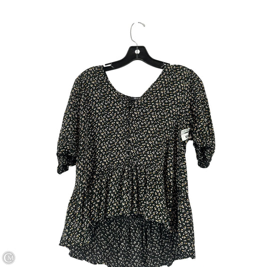 Top Short Sleeve By Madewell In Floral Print, Size: M