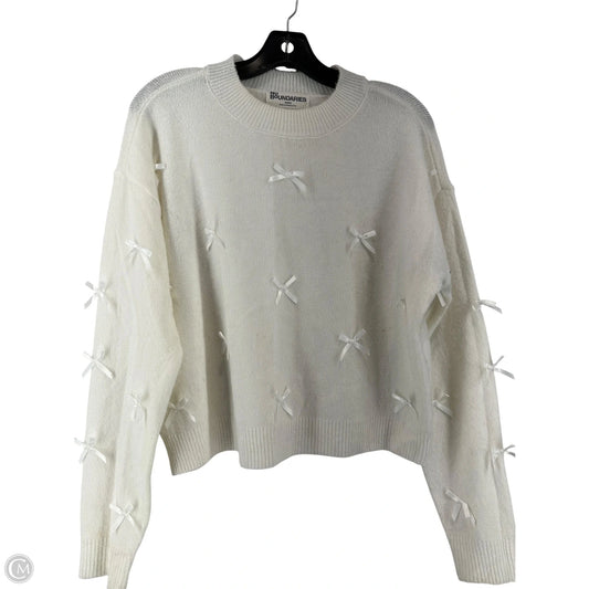 Sweater By No Boundaries In White, Size: M