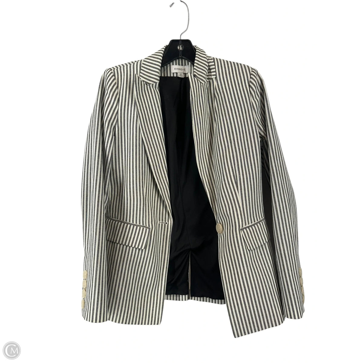 Blazer By Evereve In Striped Pattern, Size: Xs