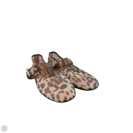 Sandals Flats By Clothes Mentor In Animal Print, Size: 9