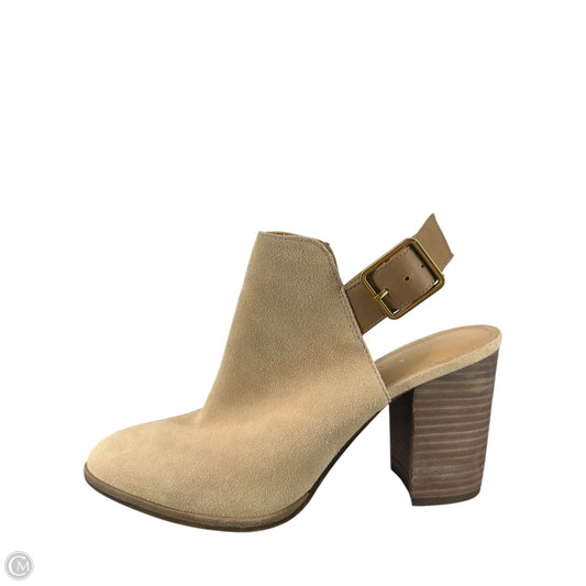 Boots Ankle Heels By Gibson And Latimer In Tan, Size: 11