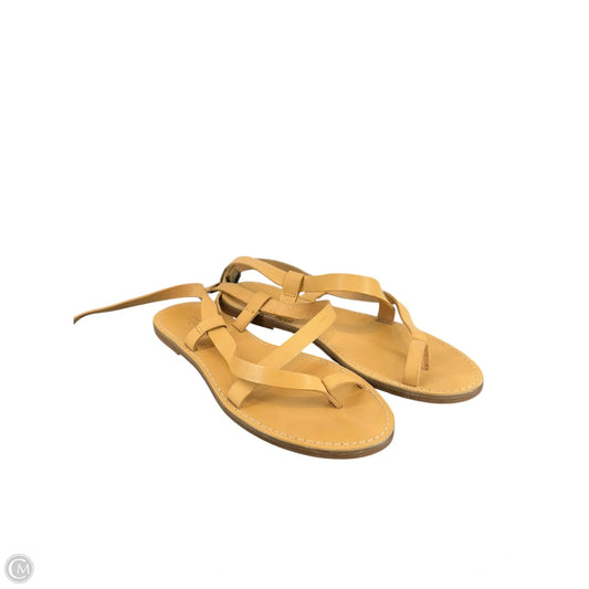 Sandals Flats By Madewell In Beige, Size: 7.5