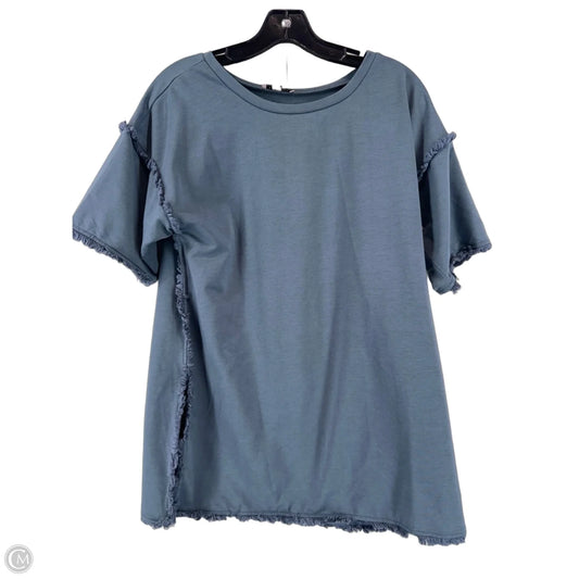 Top Short Sleeve By Clothes Mentor In Grey, Size: M