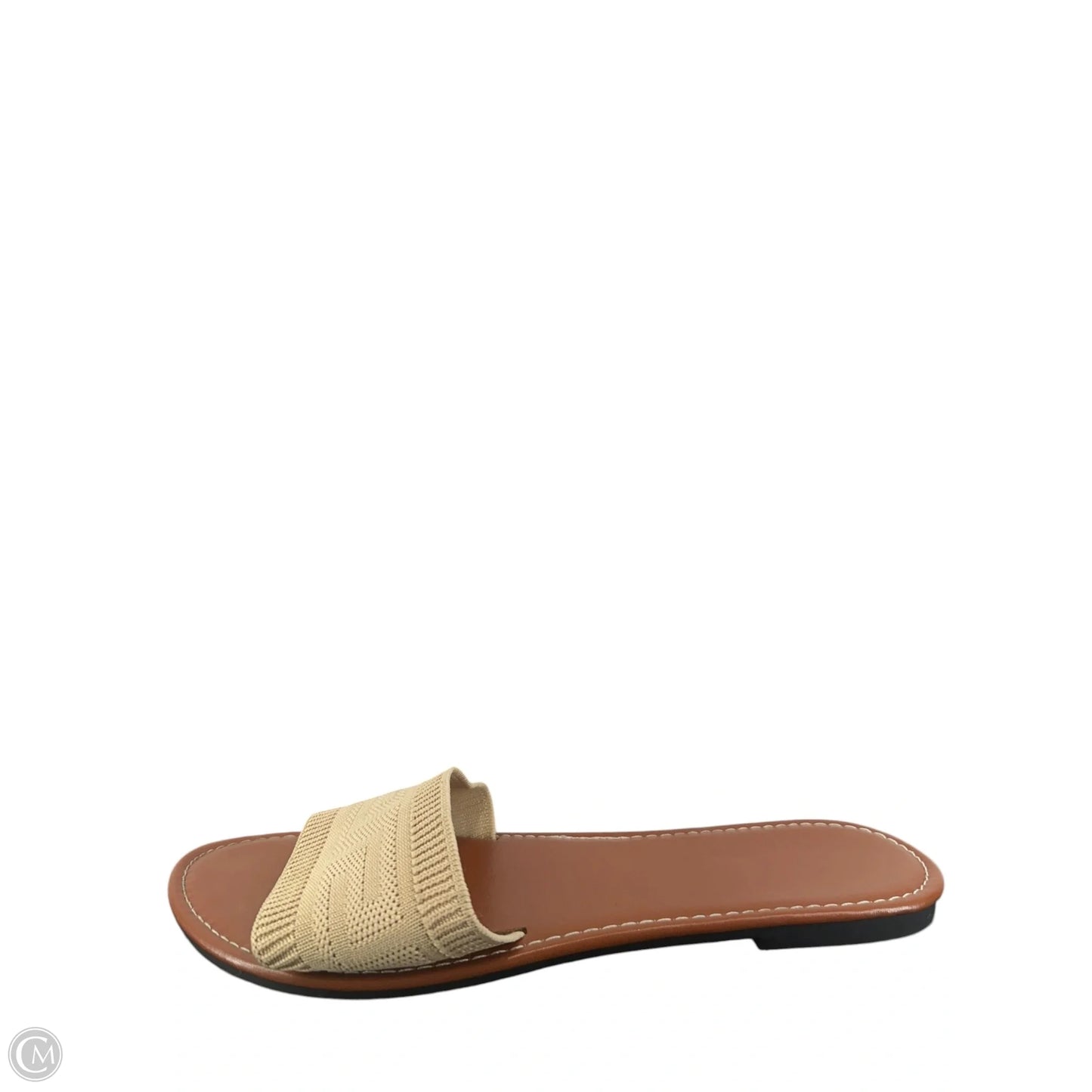 Sandals Flats By Clothes Mentor In Beige, Size: 9