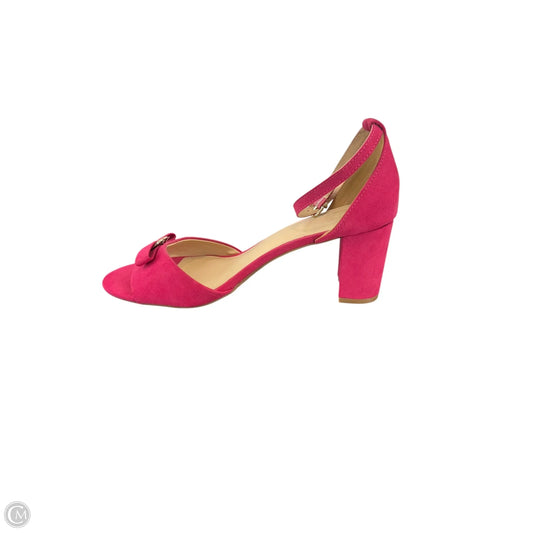 Sandals Heels Block By Crown And Ivy In Pink, Size: 11