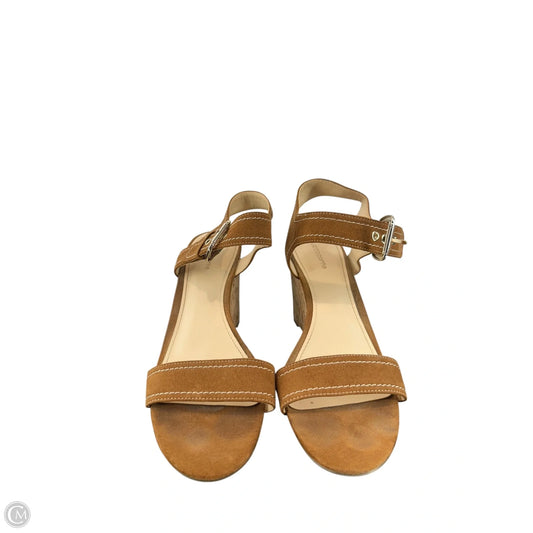 Sandals Heels Platform By Liz Claiborne In Brown, Size: 8