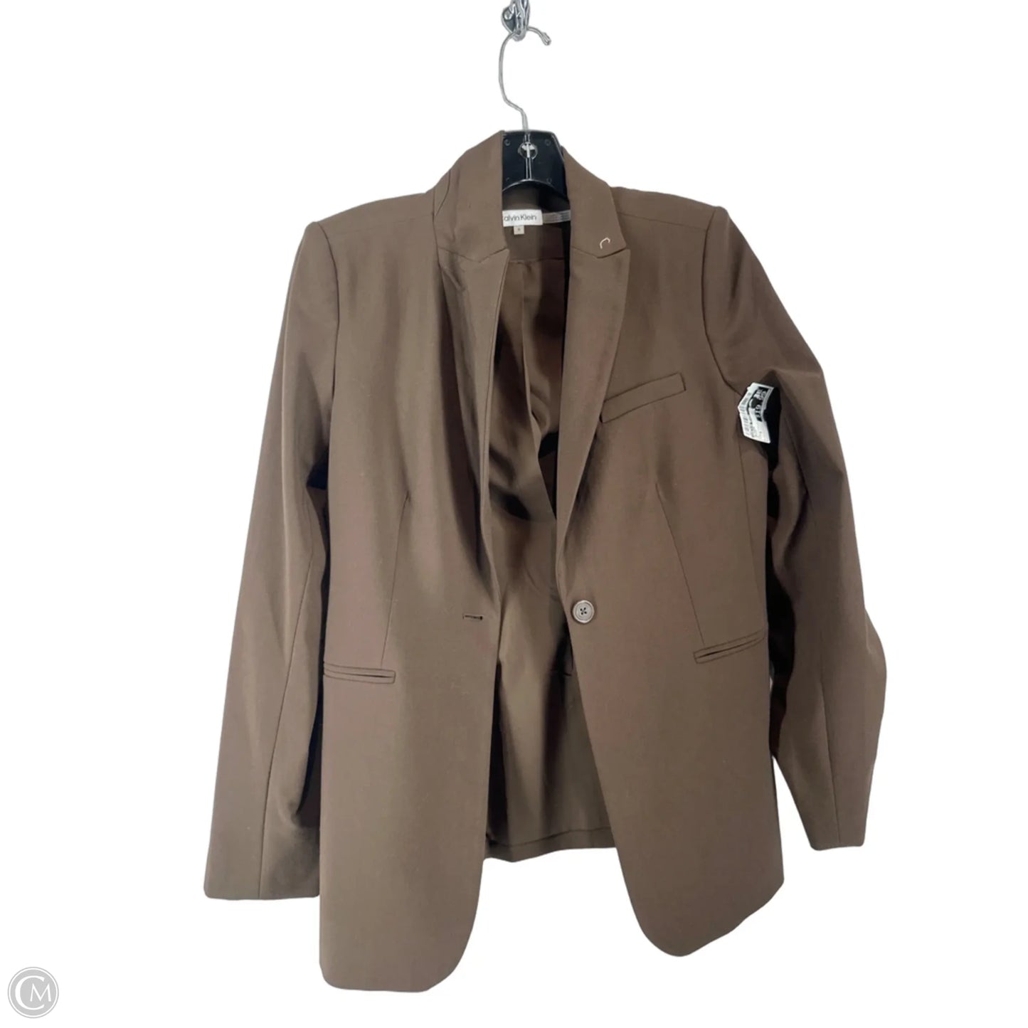 Blazer By Calvin Klein In Brown, Size: 8