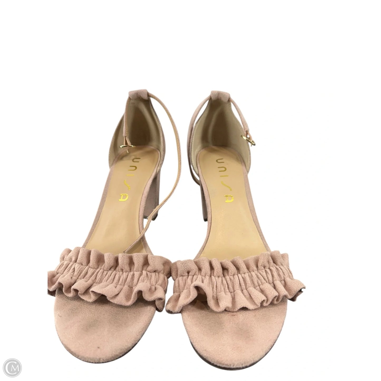 Sandals Heels Block By Unisa In Pink, Size: 8