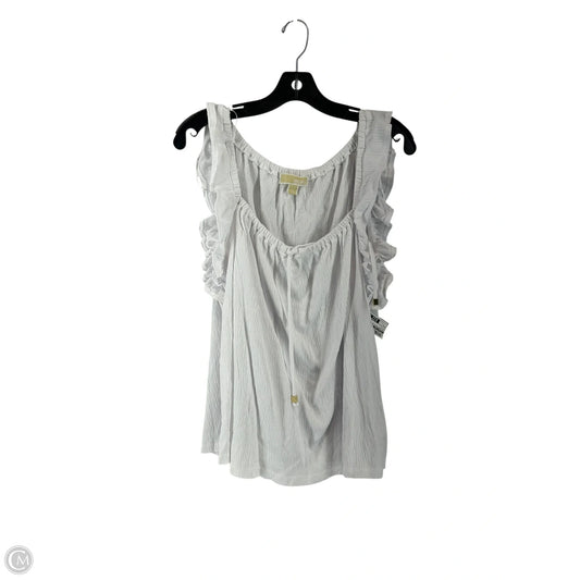Top Sleeveless Designer By Michael Kors In White, Size: L