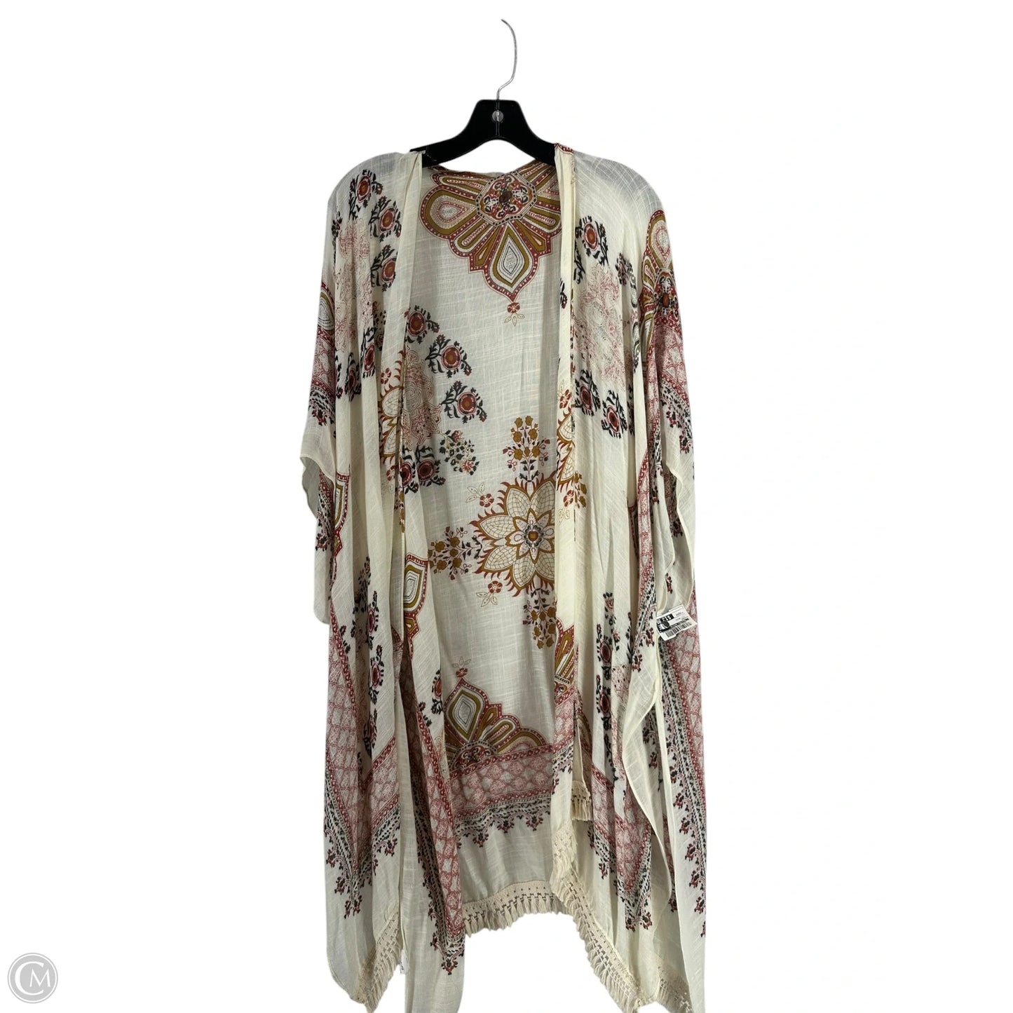 Kimono By Clothes Mentor In Floral Print, Size: Osfm