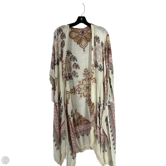 Kimono By Clothes Mentor In Floral Print, Size: Osfm