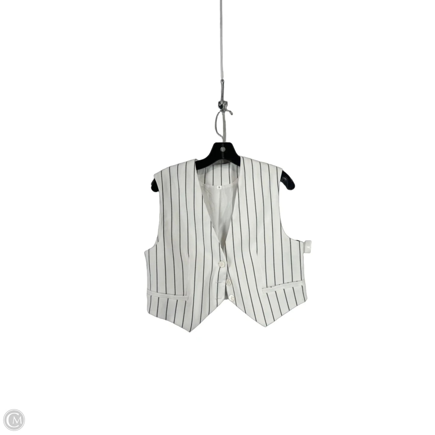 Vest Other By Clothes Mentor In Striped Pattern, Size: L