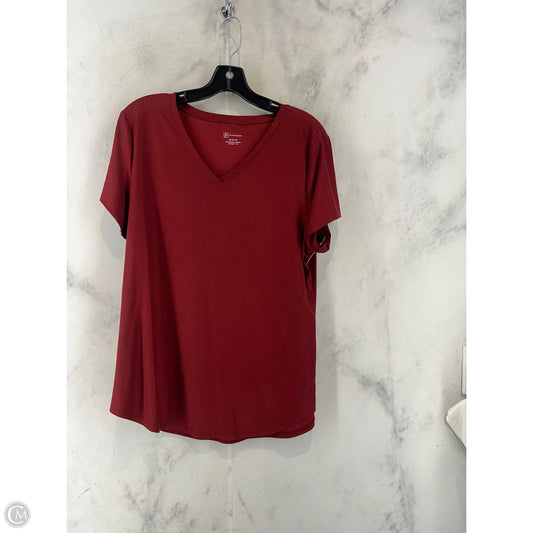 Top Short Sleeve Basic By No Boundaries In Red, Size: Xl