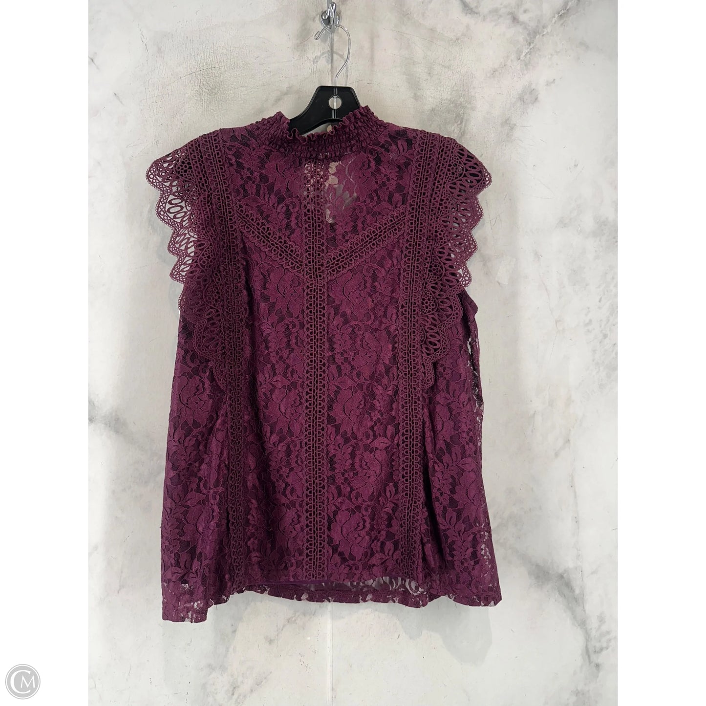 Top Sleeveless By Cable And Gauge In Purple, Size: Xl