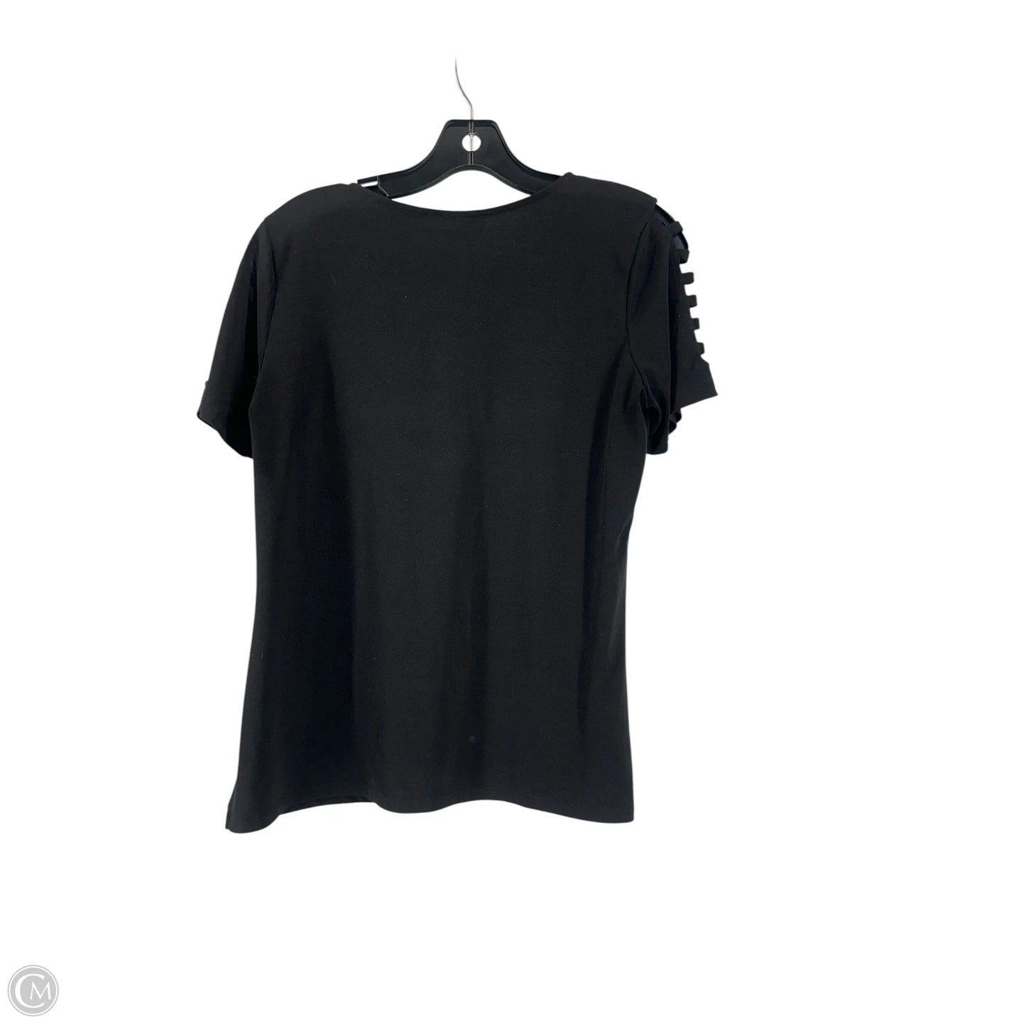 Top Short Sleeve Designer By Michael Kors In Black, Size: M