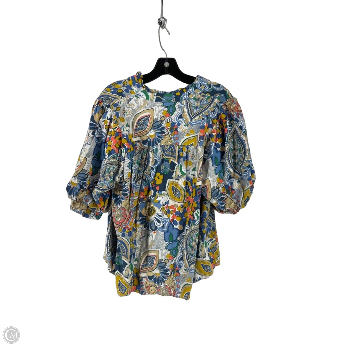 Top 3/4 Sleeve By Umgee In Floral Print, Size: L