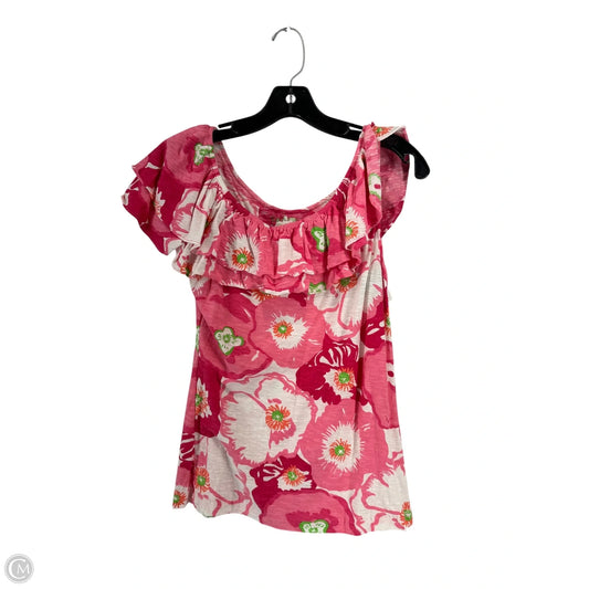 Top Sleeveless Designer By Lilly Pulitzer In Pink, Size: M