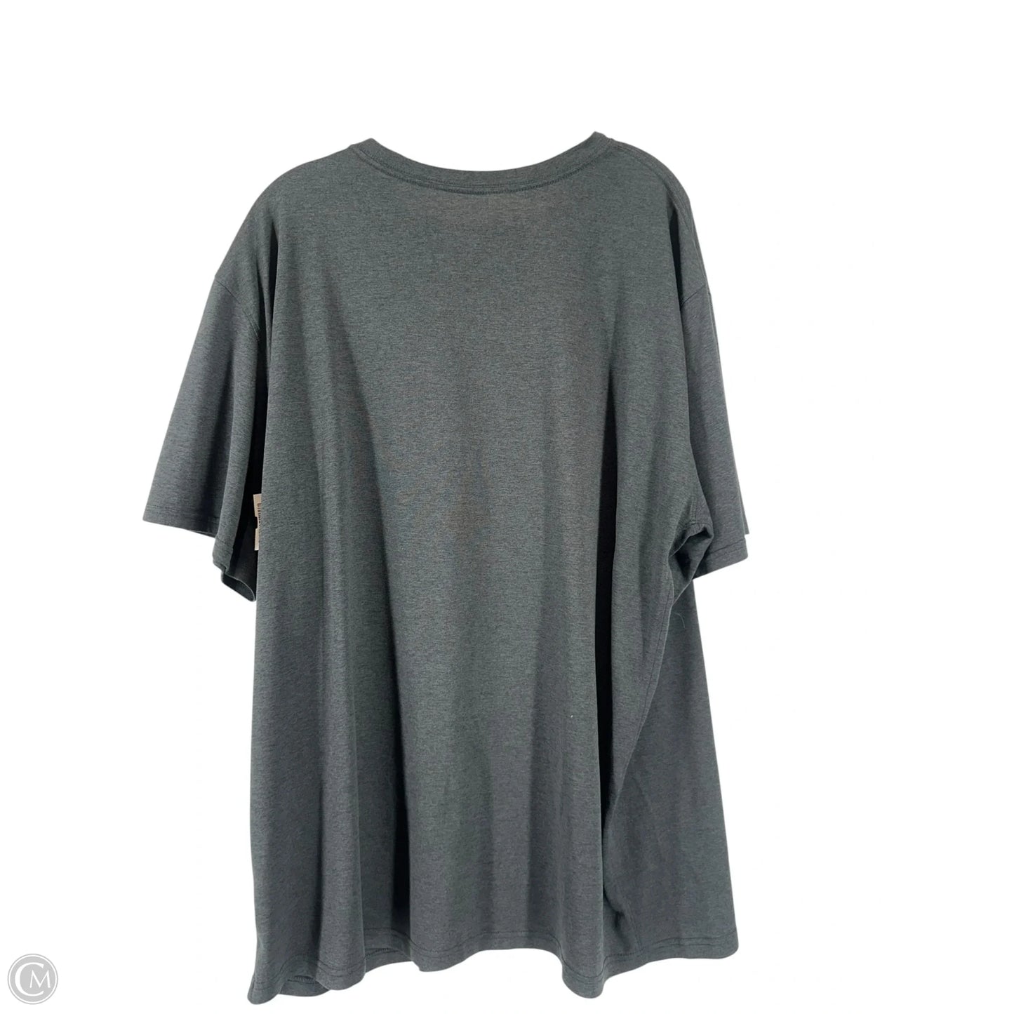 Top Short Sleeve By Nike In Green & Grey, Size: 3x