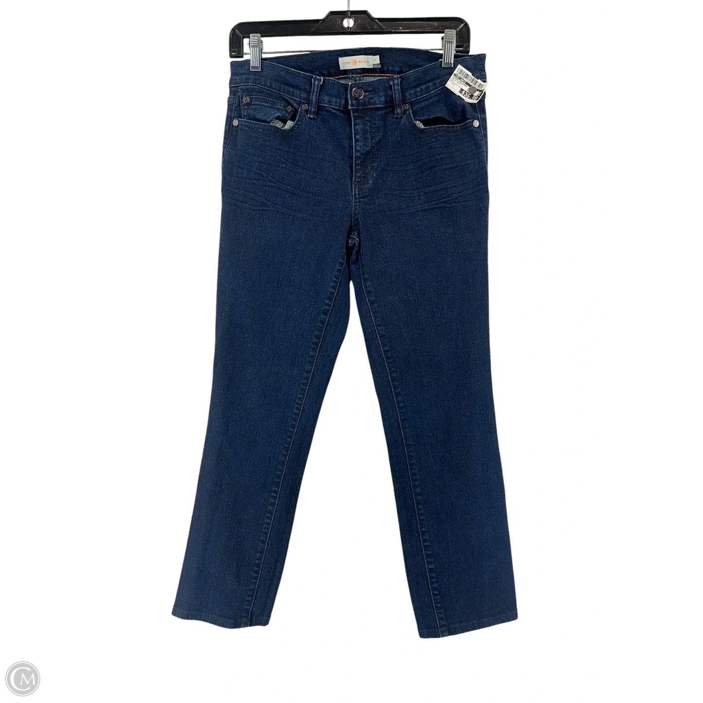 Jeans Designer By Tory Burch In Blue Denim, Size: 8
