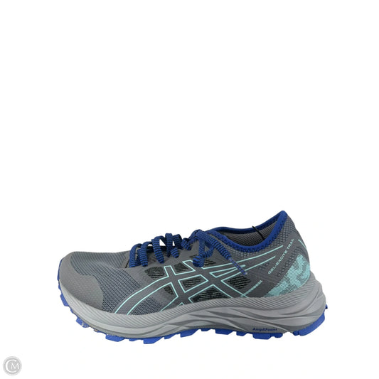 Shoes Sneakers By Asics In Blue & Grey, Size: 8