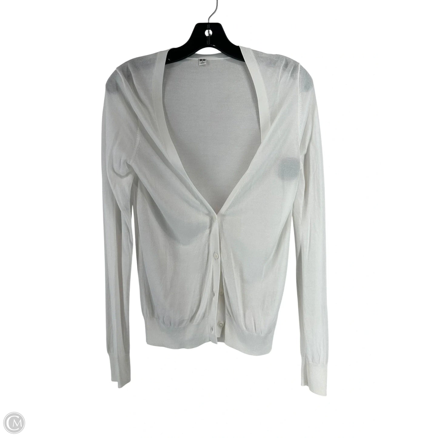 Cardigan By Uniqlo In White, Size: S