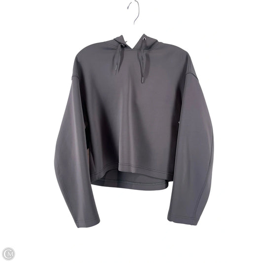 Sweatshirt Hoodie By Uniqlo In Grey, Size: S