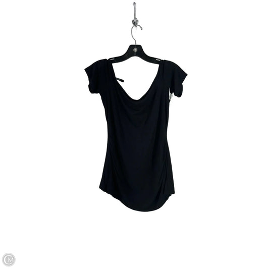 Top Short Sleeve By White House Black Market In Black, Size: M