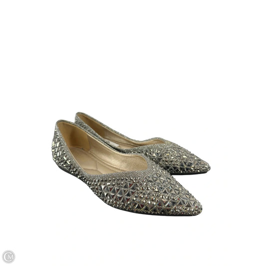 Shoes Flats By Clothes Mentor In Gold & Silver, Size: 6.5