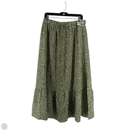 Skirt Maxi By Shein In Green, Size: 1x