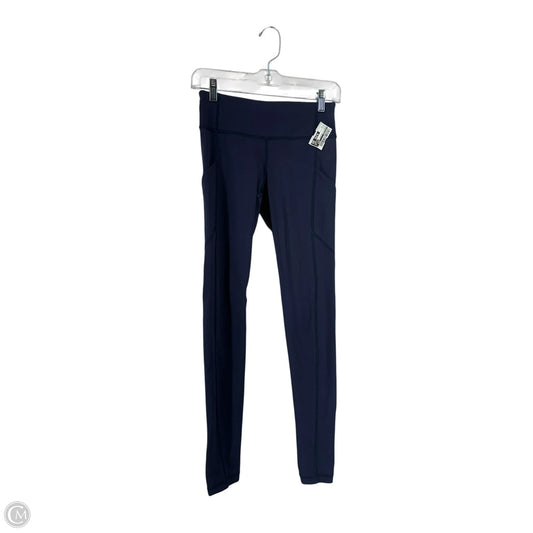 Athletic Leggings By Lululemon In Blue, Size: 4