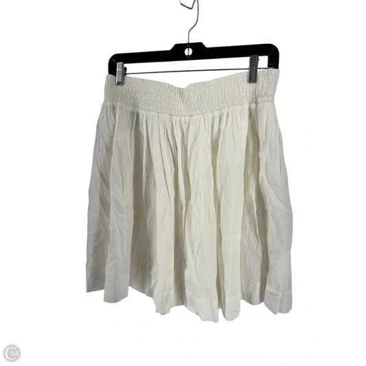 Skirt Mini & Short By Banana Republic In White, Size: 4