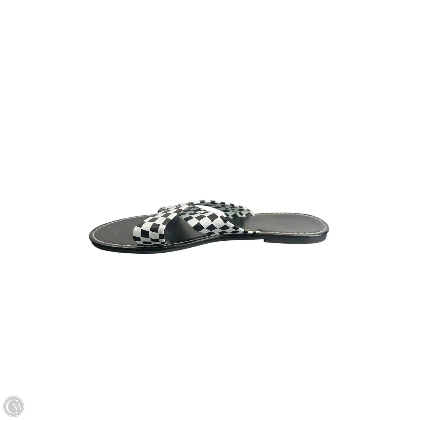 Sandals Flats By Clothes Mentor In Black, Size: 10