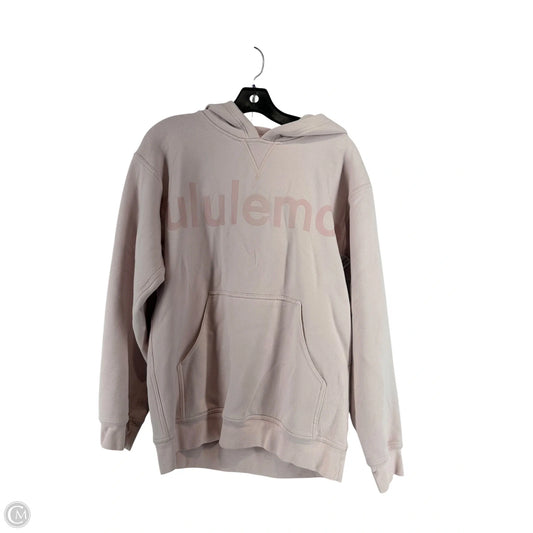 Sweatshirt Hoodie By Lululemon In Pink, Size: 8