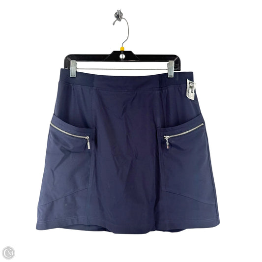 Skirt Mini & Short By Chicos In Blue, Size: 8