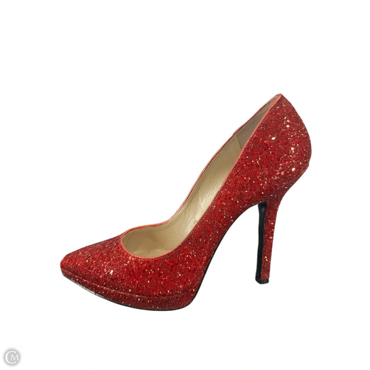 Shoes Heels Stiletto By Nine West In Red, Size: 8.5