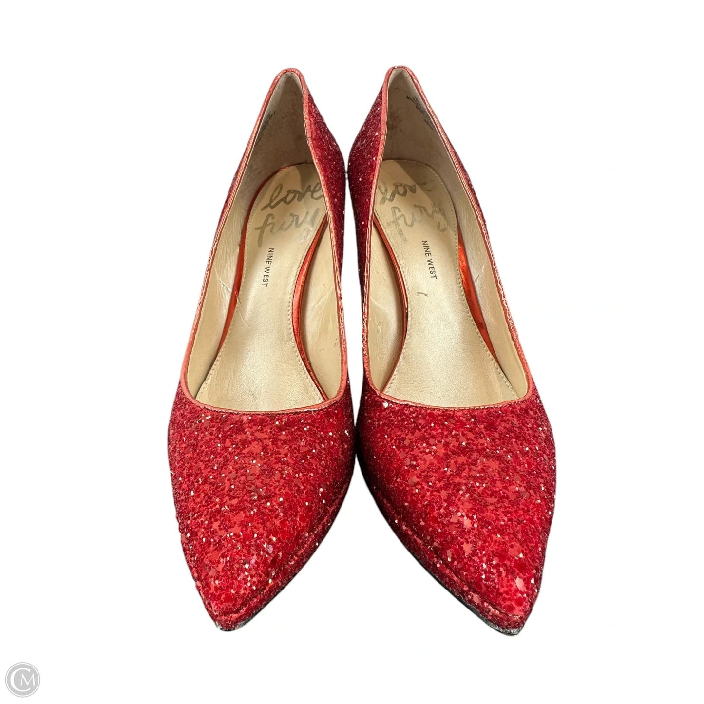 Shoes Heels Stiletto By Nine West In Red, Size: 8.5