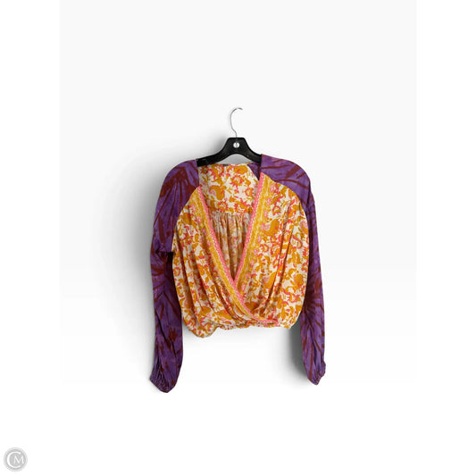 Top Long Sleeve By Free People In Multi-colored, Size: Xs