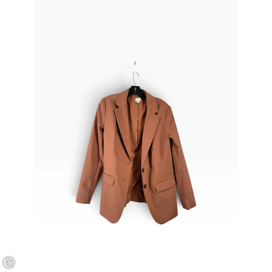 Blazer By A New Day In Orange, Size: 14