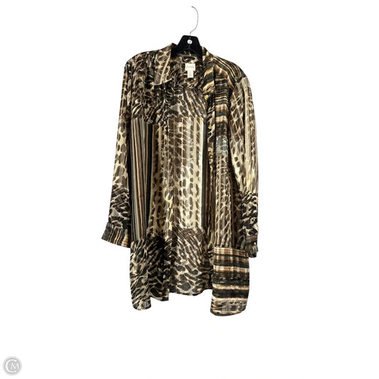 Cardigan By Chicos In Brown, Size: 2