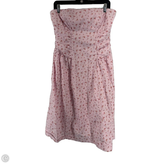 Dress Casual Midi By Wild Fable In Pink, Size: L