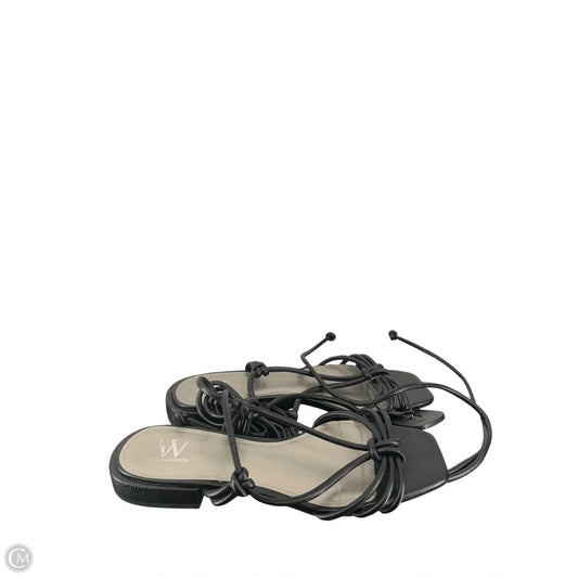 Sandals Flats By Worthington In Black, Size: 9.5
